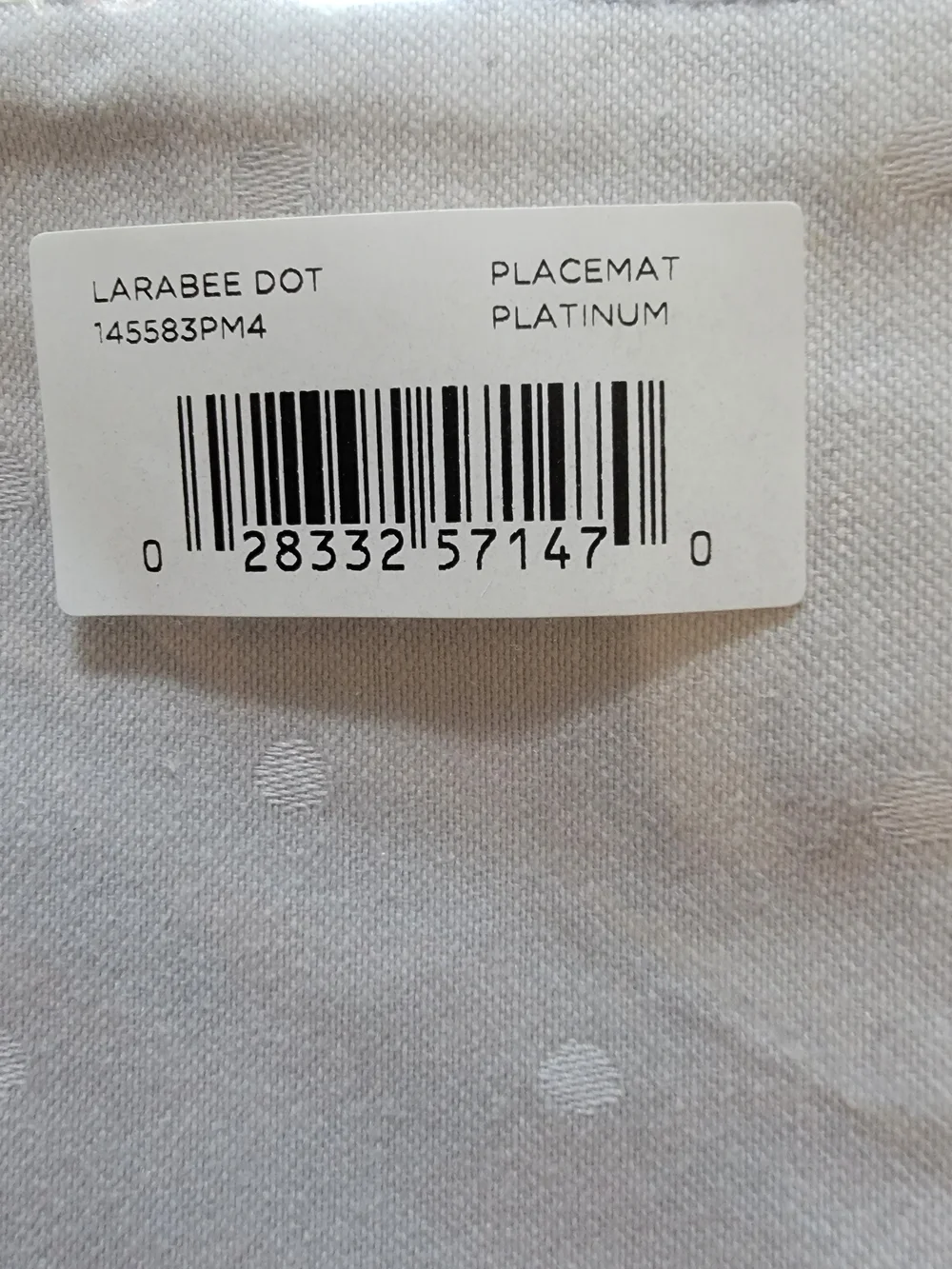 Kate Spade Larabee Dot Placemats Gray NEW